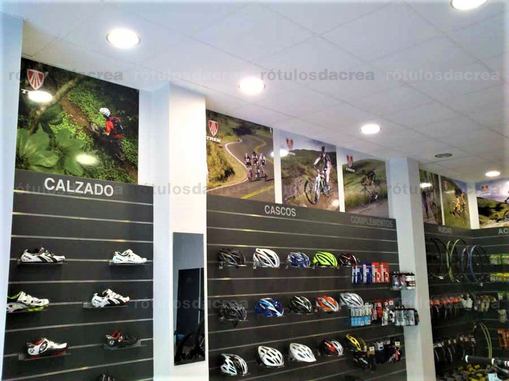 Impresión digital de imágenes de ciclismo para tienda