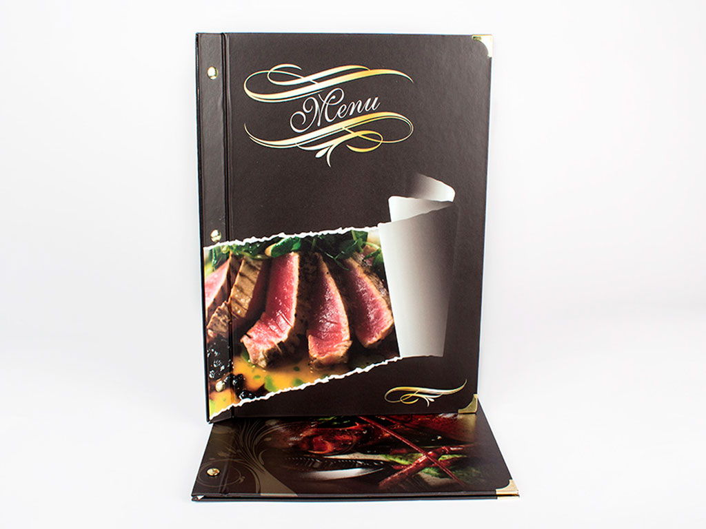 Menu de alta gama para restaurante