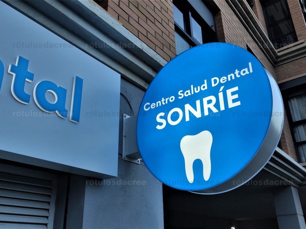 Banderola luminosa circular para clinica dental