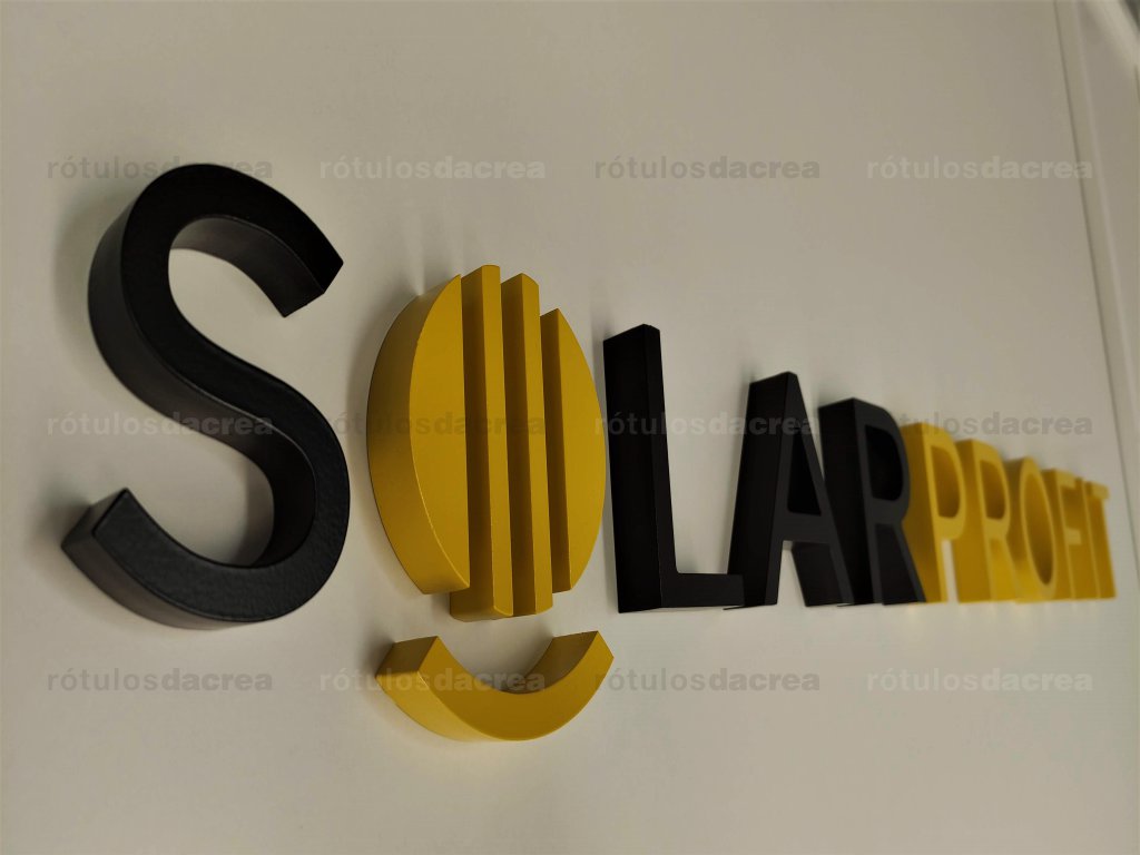 Letras corpóreas de PVC