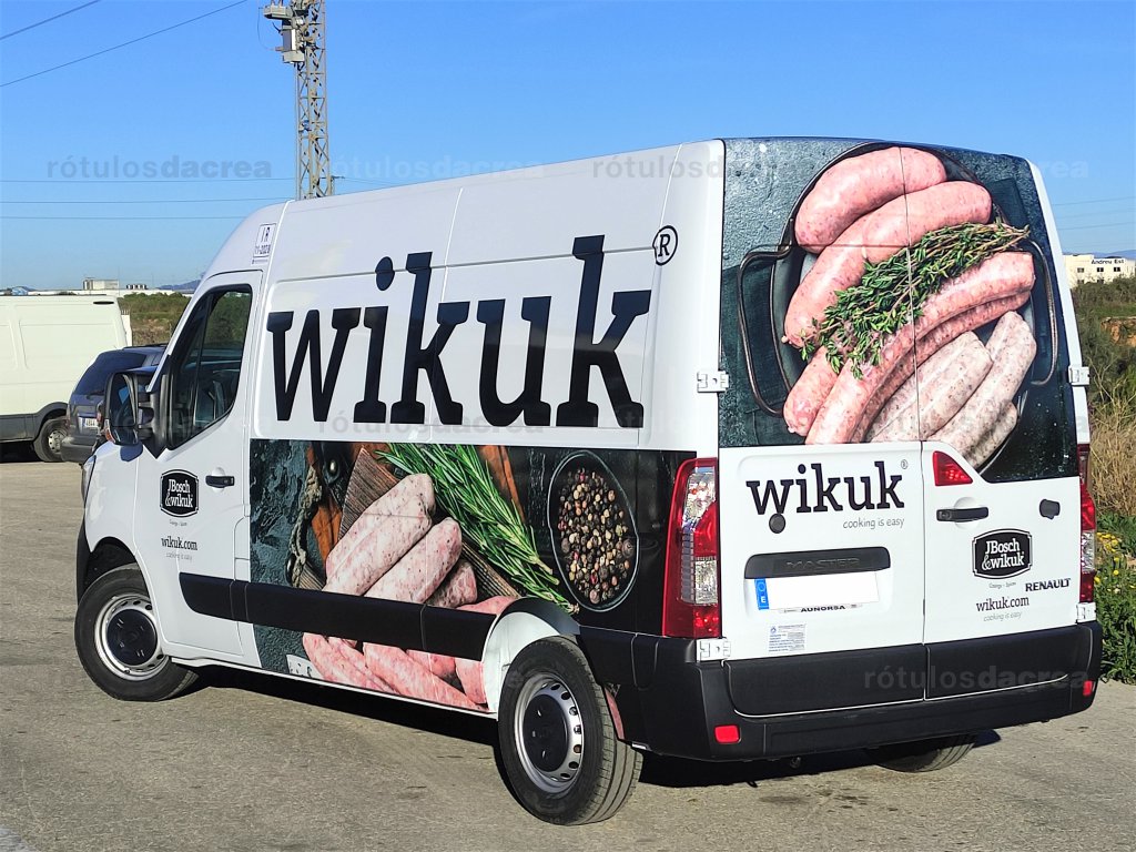 Rotulación de furgoneta con vinilos impresos